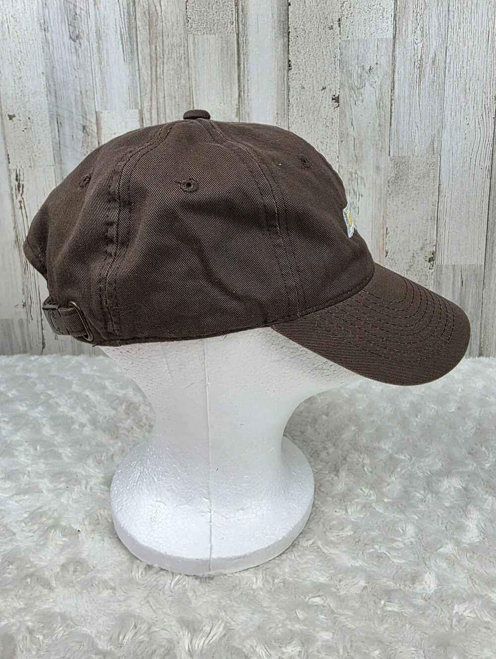 Cabela's Chevrolet Brown Baseball Cap with Yellow Bowtie Logo